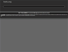 Tablet Screenshot of hwtc.org
